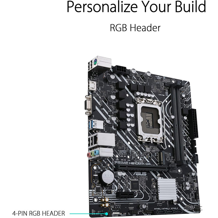 خرید مادربرد Asus Prime H610M-K - رم DDR4 - فرم M-ATX - چیپست Intel